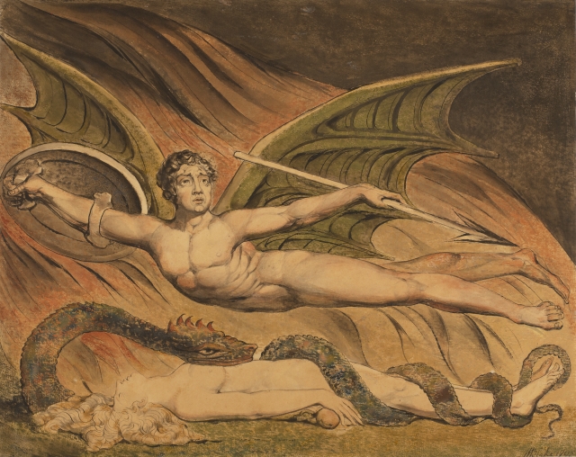 William Blake, Satan exulting over Eve, 1795